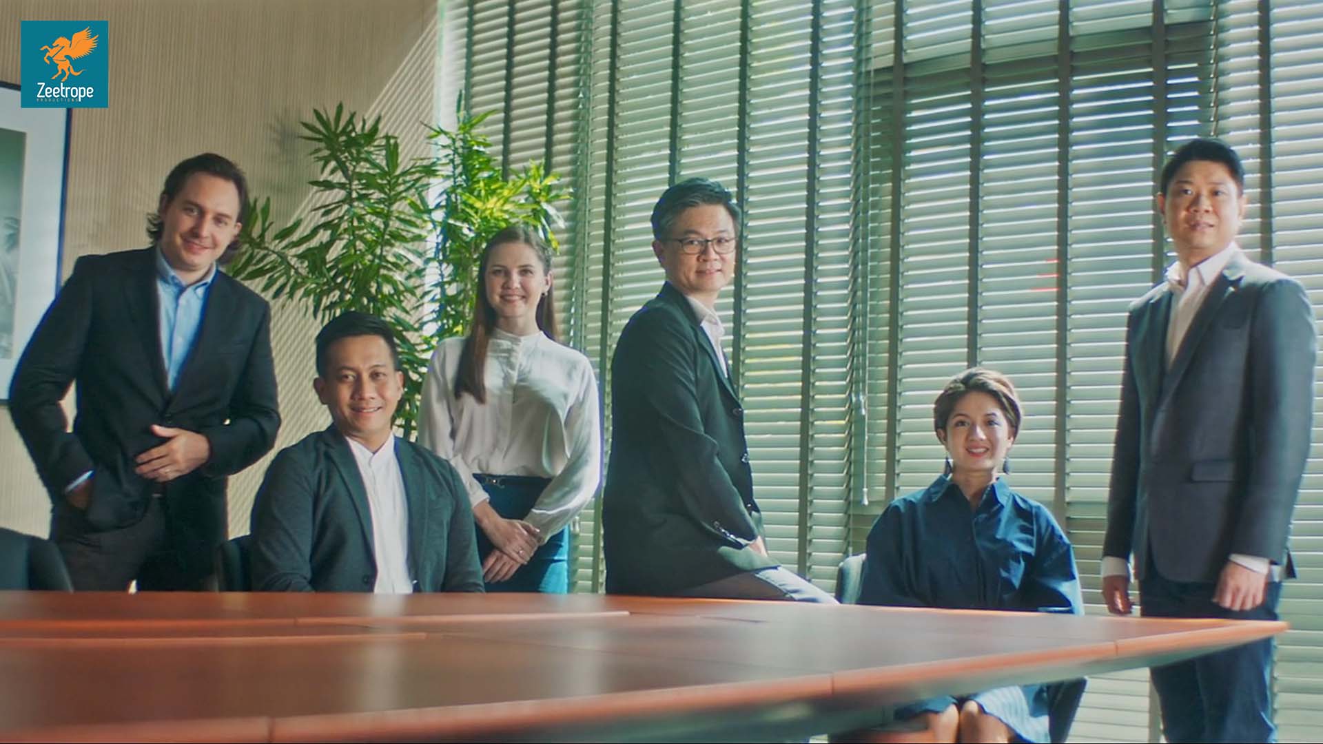 screenshot of corporate people walking in pedestrian video production company singapore